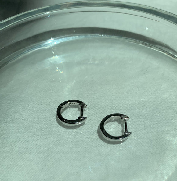 Sterling Silver baby hoop earrings