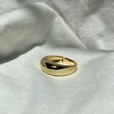 18k Gold classic dome ring