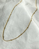 18k Gold simple dots necklace