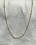 18k Gold simple dots necklace